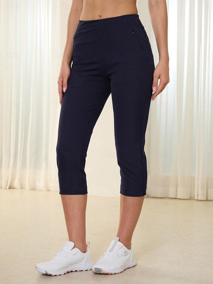 GLAMOUR 22 Inch Slim-Fit Stretch Capri Pants UPF50+