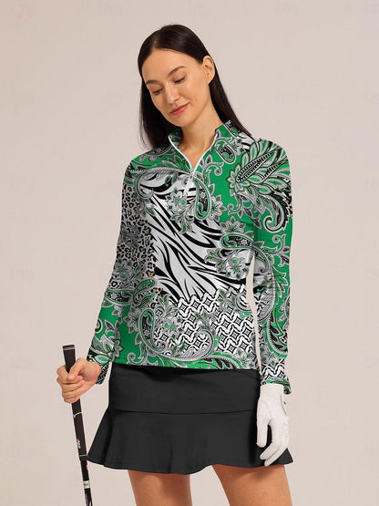 Pretty Feminine Golf Shirt Quarterzip UPF50+