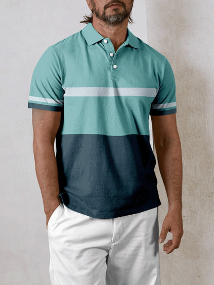 Playful Nautical Men's Polo Top UPF50+