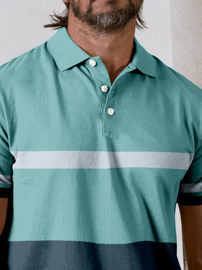 Playful Nautical Men's Polo Top UPF50+