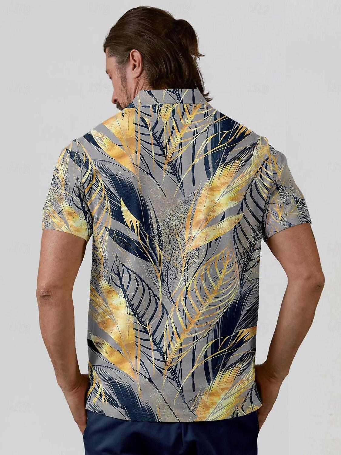 Botanical Energy Men's Polo Top UPF50+